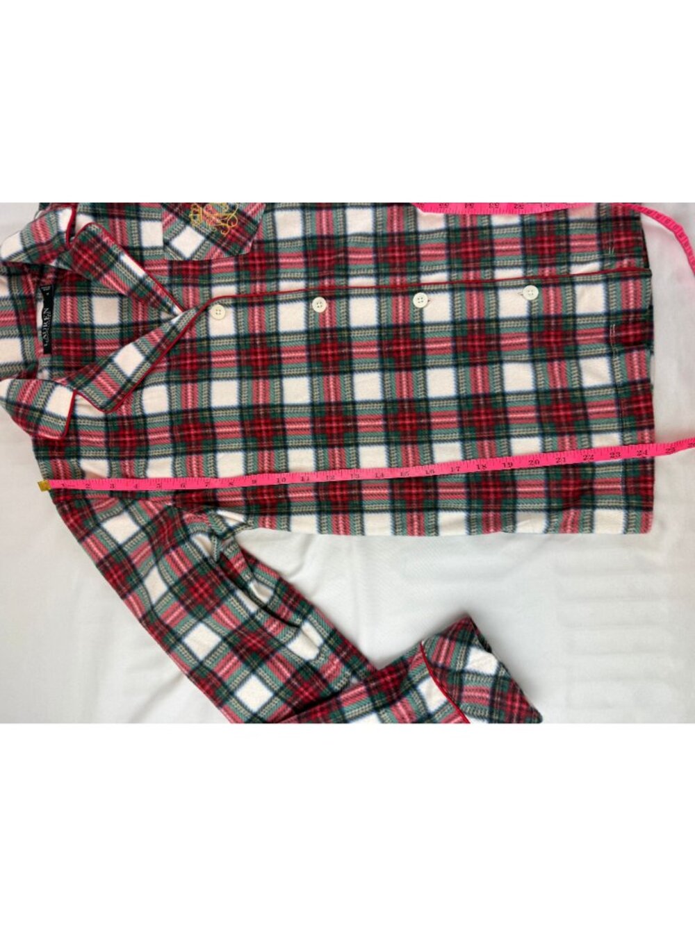 NWT Lauren Ralph Lauren Long Sleeve Notch Collar Long Pant Pajama Set Size Small - Picture 14 of 16